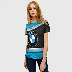Футболка женская BMW, цвет: 3D-принт — фото 2
