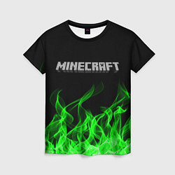 Женская футболка MINECRAFT FIRE