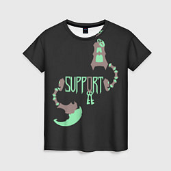 Женская футболка Support