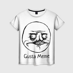 Женская футболка Gusta Meme