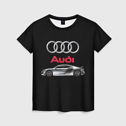 Футболка женская AUDI, цвет: 3D-принт