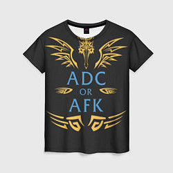 Футболка женская ADC of AFK, цвет: 3D-принт