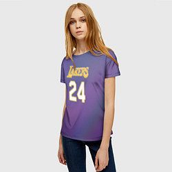 Футболка женская Los Angeles Lakers Kobe Brya, цвет: 3D-принт — фото 2