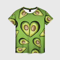 Женская футболка Люблю авокадо