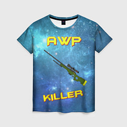 Женская футболка AWP killer