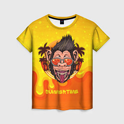 Женская футболка Summertime обезьяна