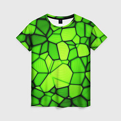 Футболка женская Зеленая мозаика, цвет: 3D-принт