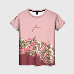 Женская футболка Flowers