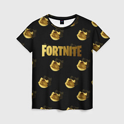 Женская футболка Fortnite gold