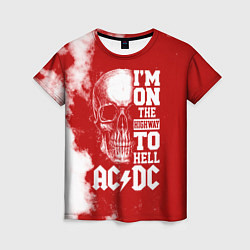 Женская футболка I'm on the highway to hell ACDC