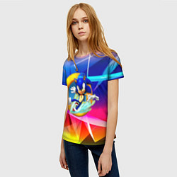 Футболка женская Sonic, цвет: 3D-принт — фото 2