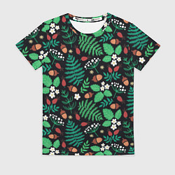 Женская футболка Forest leaves