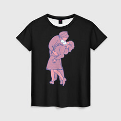 Женская футболка Covid-19 love короналюбовь