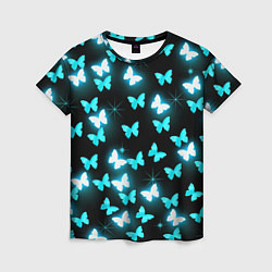Женская футболка Бабочки