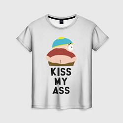 Футболка женская Kiss My Ass, цвет: 3D-принт