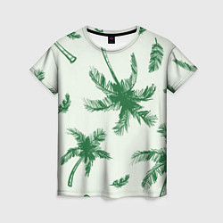 Женская футболка Пальмовый рай