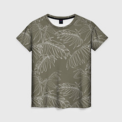 Женская футболка Листья пальмы