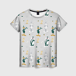 Женская футболка Looney Tunes pattern