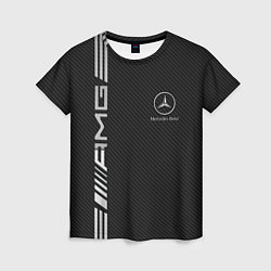 Женская футболка Mercedes Carbon