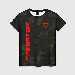 Женская футболка Predator Military