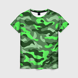 Женская футболка CAMOUFLAGE GREEN