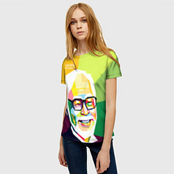 Футболка женская Hayao Miyazaki, цвет: 3D-принт — фото 2