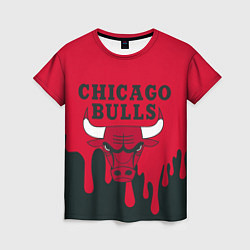 Футболка женская Chicago Bulls, цвет: 3D-принт