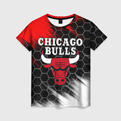 Футболка женская CHICAGO BULLS, цвет: 3D-принт