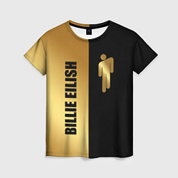 Женская футболка Billie Eilish Gold