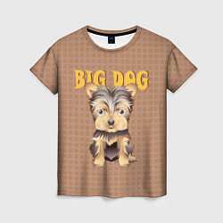 Женская футболка Большой пёс