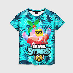 Женская футболка BRAWL STARS TROPICAL SPROUT