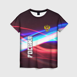 Женская футболка RUSSIA SPORT