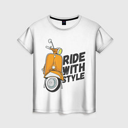 Женская футболка RIDE WITH STYLE Z