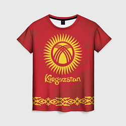 Женская футболка Киргизия