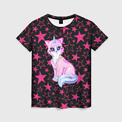 Женская футболка Cat Unicorn Кот Единорог
