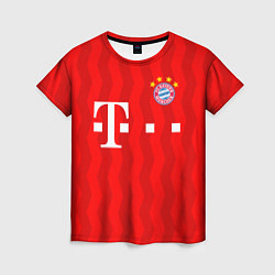 Футболка женская FC Bayern Munchen, цвет: 3D-принт