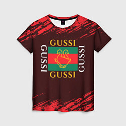 Женская футболка GUSSI ГУСИ