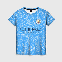 Футболка женская Manchester City 2021 Home Kit, цвет: 3D-принт