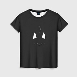 Женская футболка Спящий кот