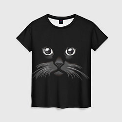 Женская футболка Кошачья моська