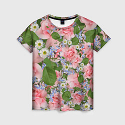 Женская футболка Цветы