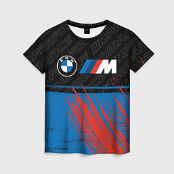Футболка женская BMW БМВ, цвет: 3D-принт