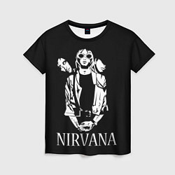 Футболка женская NIRVANA, цвет: 3D-принт