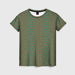 Женская футболка Зеленые круги