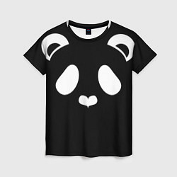 Женская футболка Panda white