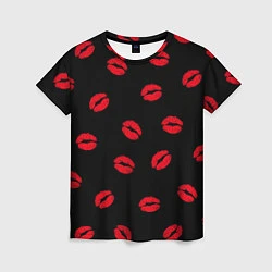 Женская футболка Поцелуи