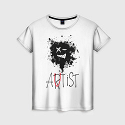 Женская футболка Артист