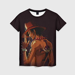 Женская футболка One Piece Портгас Д Эйс