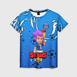 Футболка женская BRAWL STARS SHELLY PSG, цвет: 3D-принт