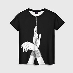 Женская футболка Связанные руки эстетика